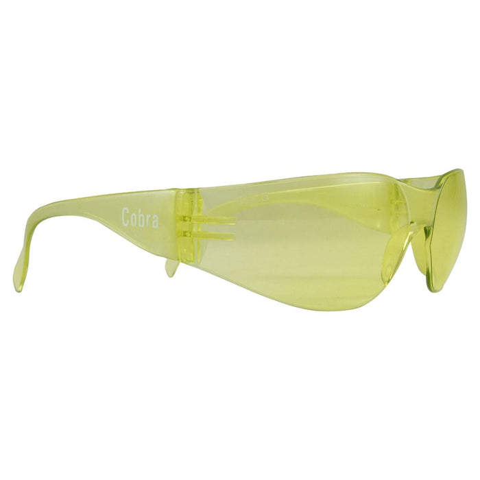 Cobra Lightweight Amber Safety Glasses