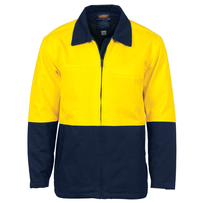 DNC 3868 HiVis Two Tone Protector Drill Jacket