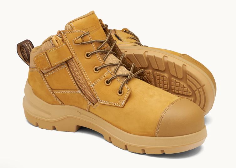 BLUNDSTONE DURAFIT 7540 4.5" ZIP-SIDER NUBUCK SAFETY BOOTS