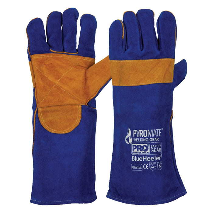 PRO Choice Pyromate Leather Welder's Glove - Blue Heeler