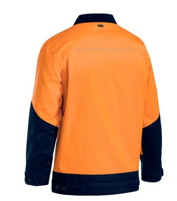 Bisley Hi Vis - Cotton Drill Jacket