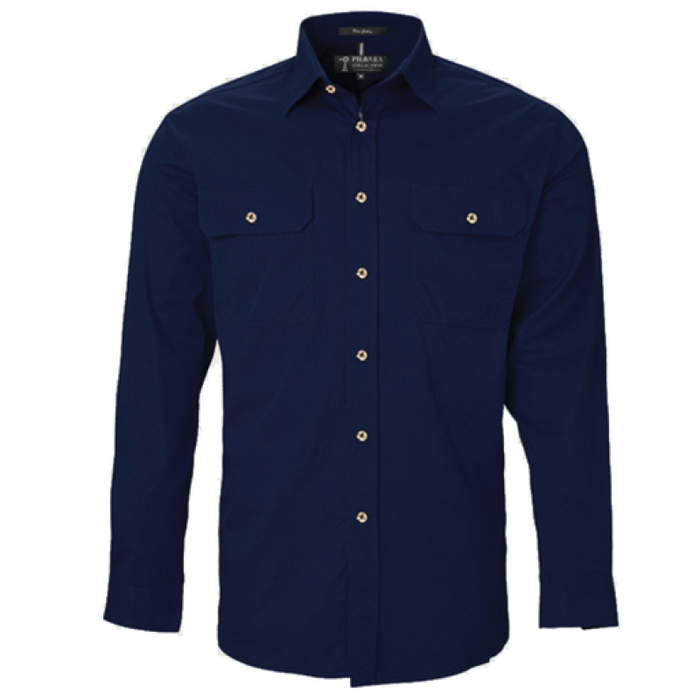 Pilbara Long Sleeve Open Front Shirt