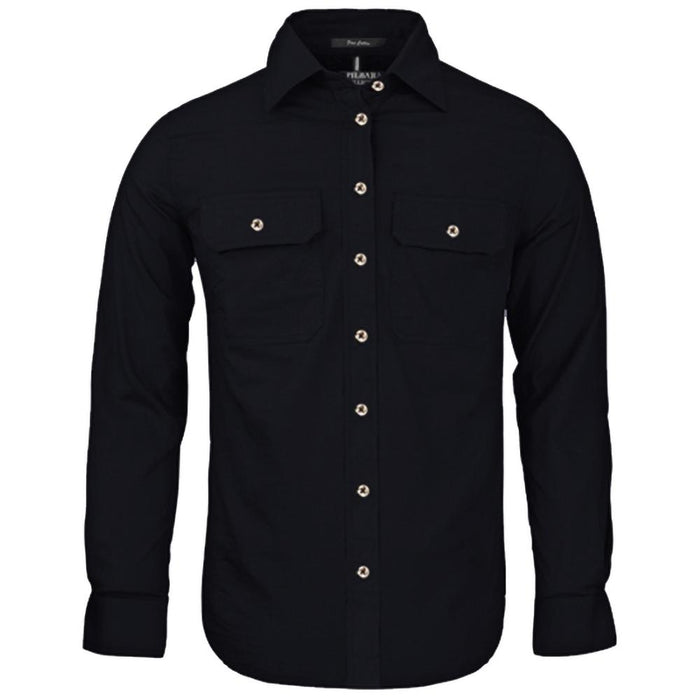 Ladies/Woman Pilbara Long Sleeve Open Front Shirt