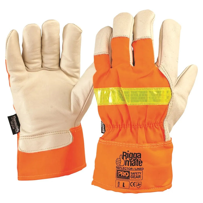 Thinsulate Lined Hi Vis Riggamate Gloves