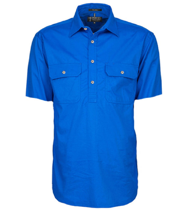 Pilbara Men's Short Sleeve Closed Front Shirt