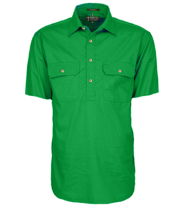 Pilbara Men's Short Sleeve Closed Front Shirt