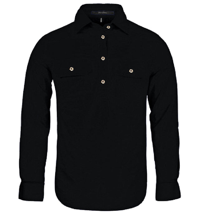 Ladies/Womens Pilbara Long Sleeve Closed Front Shirt