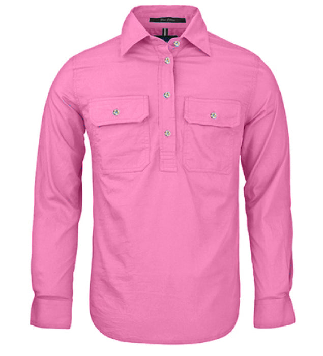 Ladies/Womens Pilbara Long Sleeve Closed Front Shirt