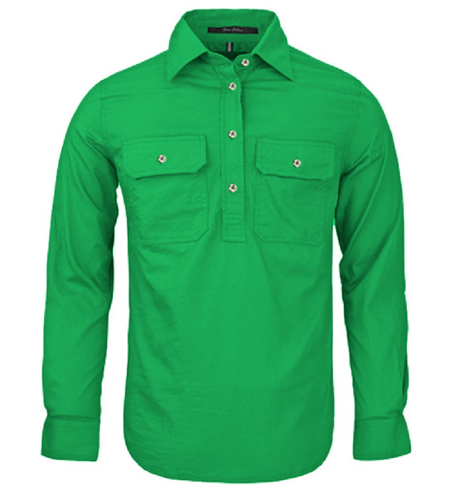 Ladies/Womens Pilbara Long Sleeve Closed Front Shirt