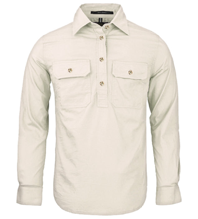 Ladies/Womens Pilbara Long Sleeve Closed Front Shirt