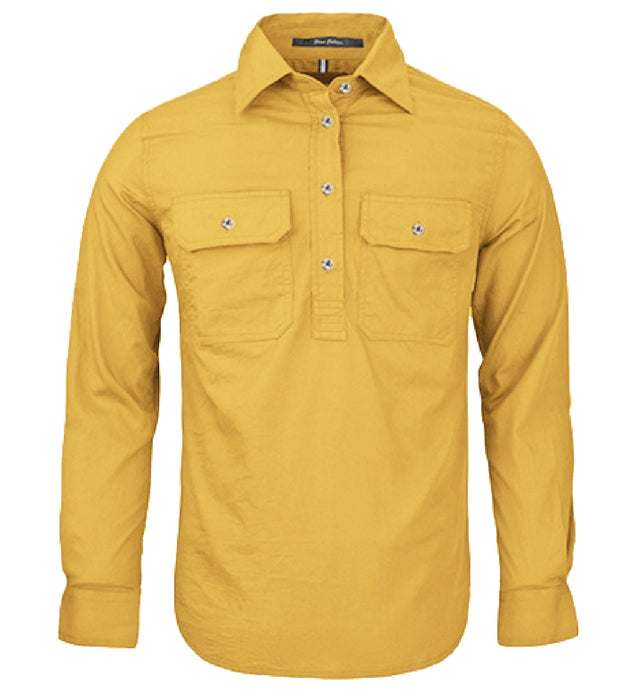 Ladies/Womens Pilbara Long Sleeve Closed Front Shirt