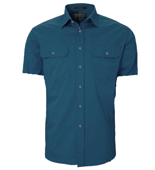 Mens Pilbara Short Sleeve Open Front Shirt