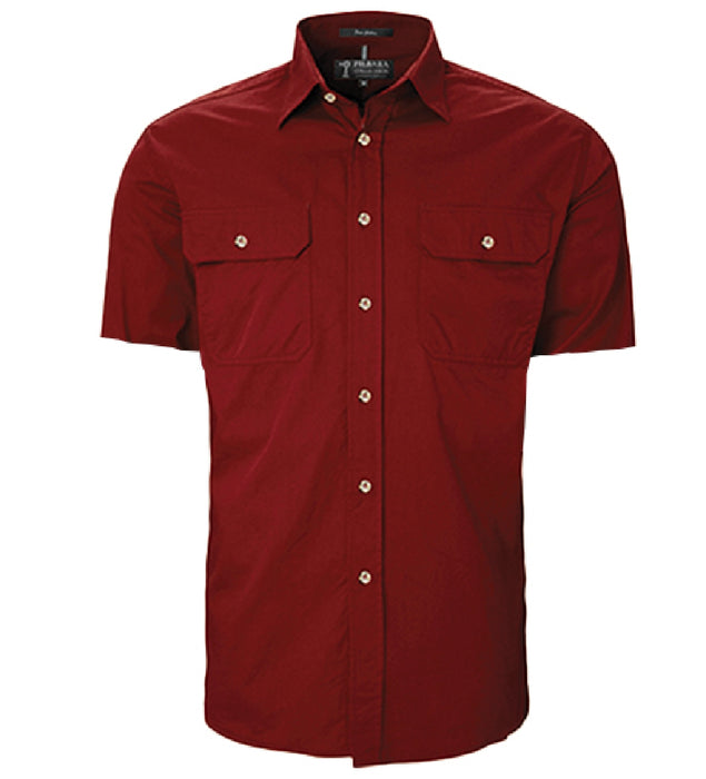 Mens Pilbara Short Sleeve Open Front Shirt