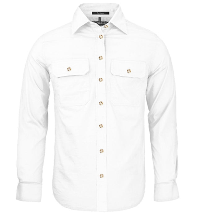 Ladies/Woman Pilbara Long Sleeve Open Front Shirt