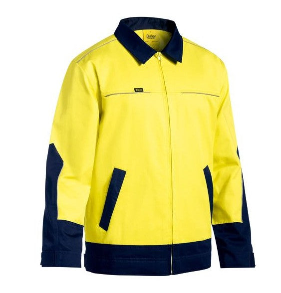 Bisley Hi Vis - Cotton Drill Jacket