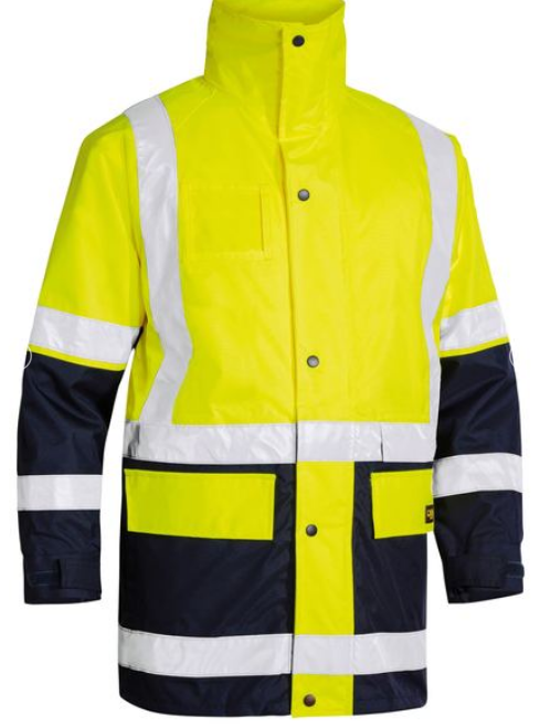 Bisley Hi-Vis 5-In-1 Rain Jacket
