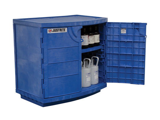 90L Dangerous Goods Storage Polyethylene Corrosive Safety Cabinet 10 Yr Wty