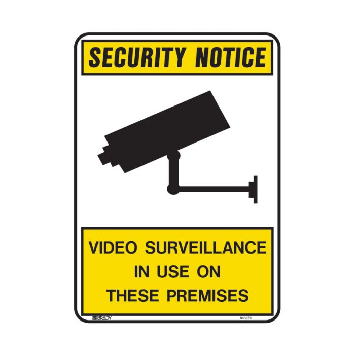 Security Notice Video Surveillance In Use on These Premises Sign - Metal