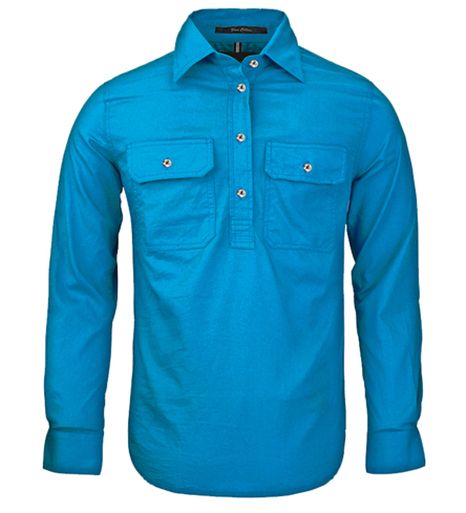 Ladies/Woman Pilbara Long Sleeve Closed Front Shirt