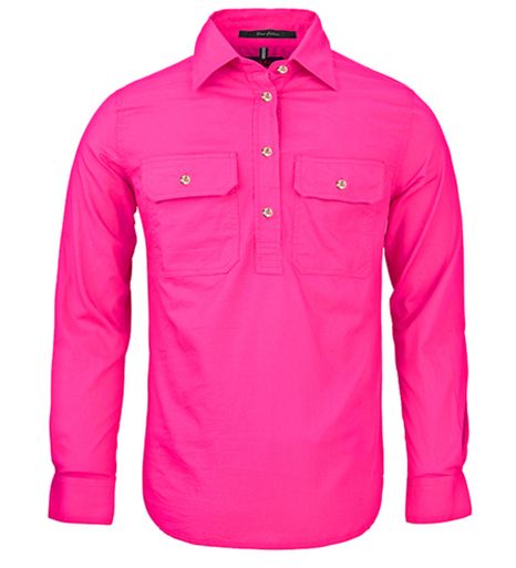 Ladies/Woman Pilbara Long Sleeve Closed Front Shirt