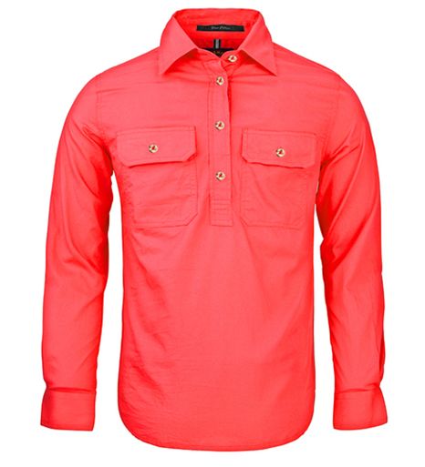 Ladies/Woman Pilbara Long Sleeve Closed Front Shirt