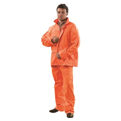 Rain Set - Hi Vis Jacket & Pants Orange