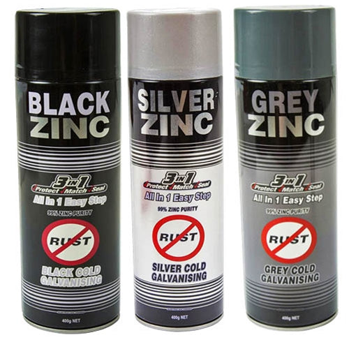 Zinc 3 In 1 Cold Galvanising Paint 400g