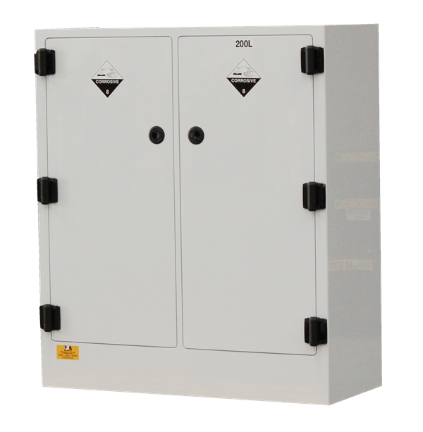 250 Litre Dual Polystore Corrosive Chemical Storage Cabinet