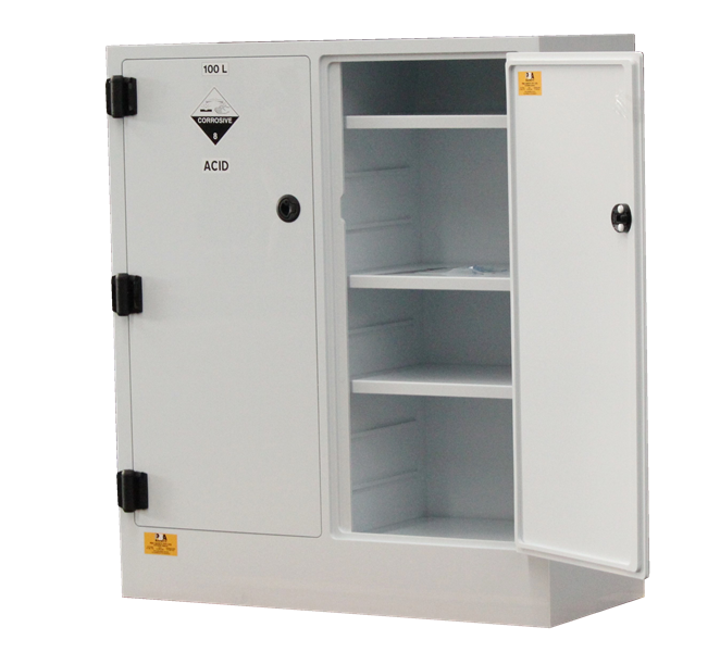 200 Litre Dual Polystore Corrosive Chemical Storage Cabinet
