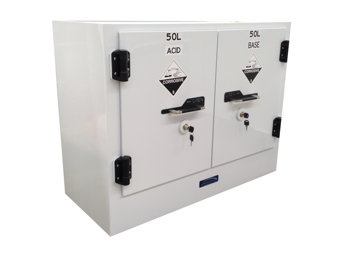 Polystore Chemical Storage Cabinet 100 Litre Dual Compartment — WORK ...