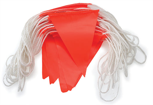 Orange PVC Bunting flags 30 m Day Only