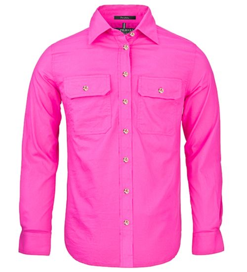 Ladies/Woman Pilbara Long Sleeve Open Front Shirt