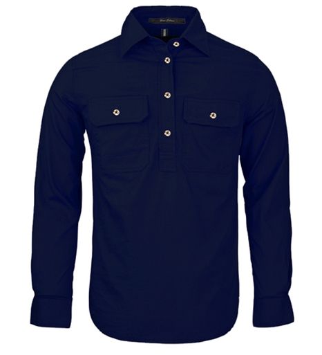 Ladies/Woman Pilbara Long Sleeve Closed Front Shirt