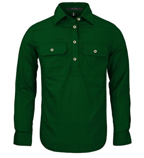 Ladies/Woman Pilbara Long Sleeve Closed Front Shirt