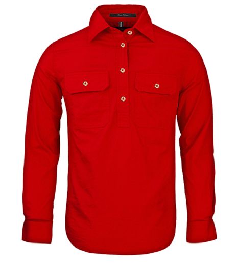 Ladies/Woman Pilbara Long Sleeve Closed Front Shirt