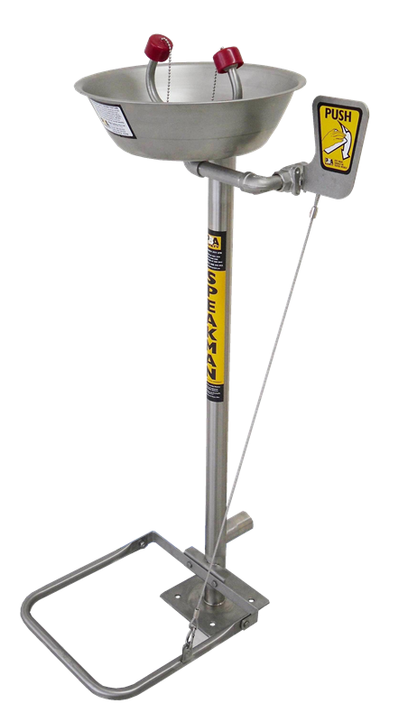 SE546 Aerated Eyewash Pedestal Mounted