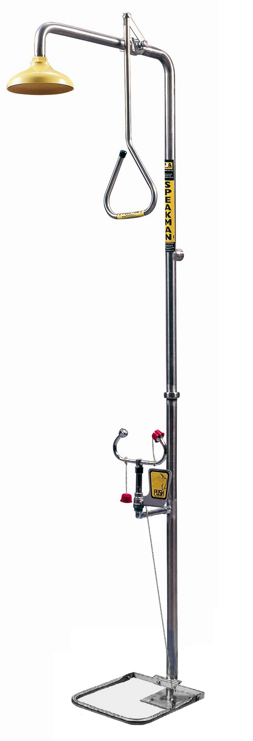 SE679 Shower Eye Wash Hand & Foot Operated (No Bowl)